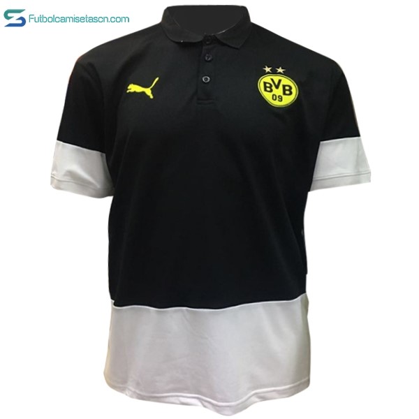 Polo Borussia Dortmund 2017/18 Negro Blanco